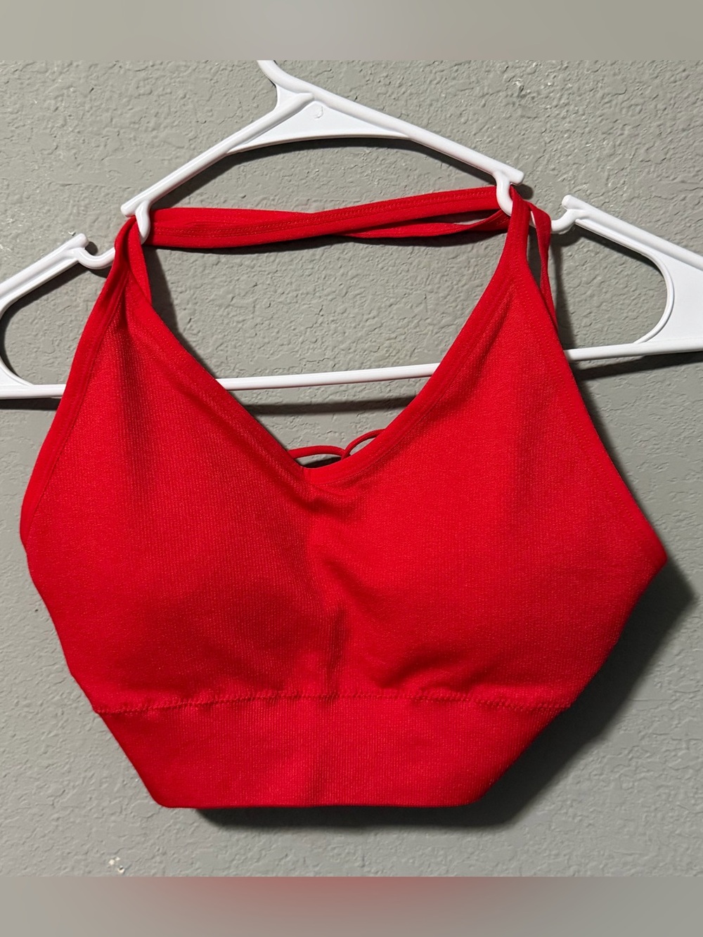 Red Women's Halter Bralette Top